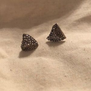 House of Harlow shark tooth studs